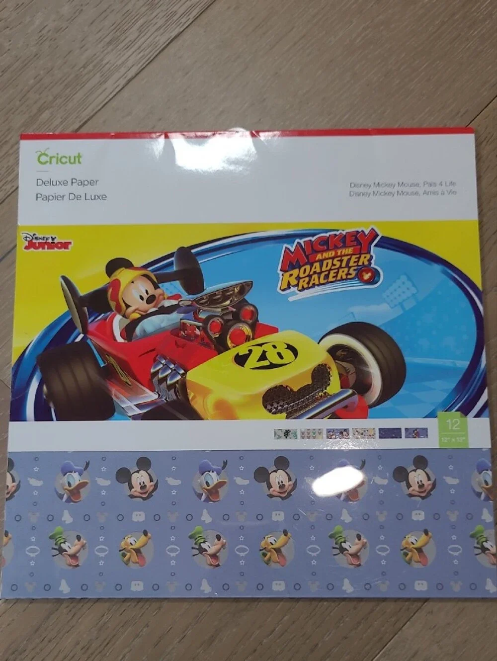 New Cricut Mickey Mouse Deluxe Paper - 12x12 Character Card Stock Heavy 3 packs